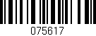 Código de barras (EAN, GTIN, SKU, ISBN): '075617'