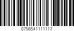 Código de barras (EAN, GTIN, SKU, ISBN): '0756541111117'