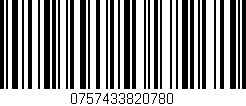 Código de barras (EAN, GTIN, SKU, ISBN): '0757433820780'