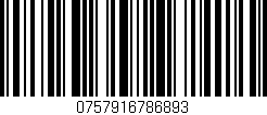 Código de barras (EAN, GTIN, SKU, ISBN): '0757916786893'