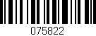 Código de barras (EAN, GTIN, SKU, ISBN): '075822'