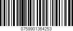 Código de barras (EAN, GTIN, SKU, ISBN): '0759901364253'