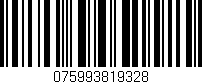 Código de barras (EAN, GTIN, SKU, ISBN): '075993819328'