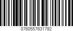Código de barras (EAN, GTIN, SKU, ISBN): '0760557831792'