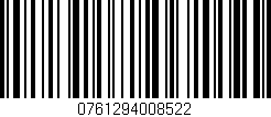 Código de barras (EAN, GTIN, SKU, ISBN): '0761294008522'