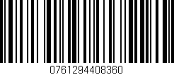 Código de barras (EAN, GTIN, SKU, ISBN): '0761294408360'