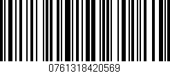 Código de barras (EAN, GTIN, SKU, ISBN): '0761318420569'