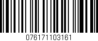 Código de barras (EAN, GTIN, SKU, ISBN): '076171103161'