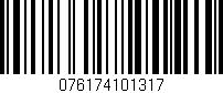 Código de barras (EAN, GTIN, SKU, ISBN): '076174101317'