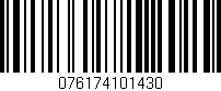 Código de barras (EAN, GTIN, SKU, ISBN): '076174101430'
