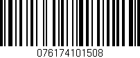 Código de barras (EAN, GTIN, SKU, ISBN): '076174101508'