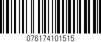 Código de barras (EAN, GTIN, SKU, ISBN): '076174101515'