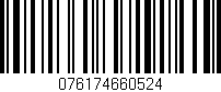 Código de barras (EAN, GTIN, SKU, ISBN): '076174660524'