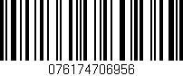 Código de barras (EAN, GTIN, SKU, ISBN): '076174706956'