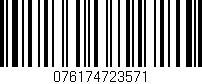 Código de barras (EAN, GTIN, SKU, ISBN): '076174723571'
