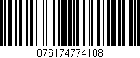 Código de barras (EAN, GTIN, SKU, ISBN): '076174774108'