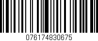 Código de barras (EAN, GTIN, SKU, ISBN): '076174830675'