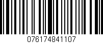 Código de barras (EAN, GTIN, SKU, ISBN): '076174841107'
