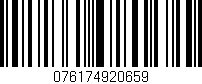 Código de barras (EAN, GTIN, SKU, ISBN): '076174920659'