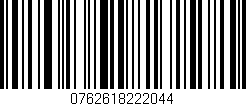 Código de barras (EAN, GTIN, SKU, ISBN): '0762618222044'
