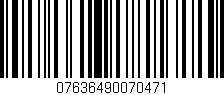 Código de barras (EAN, GTIN, SKU, ISBN): '07636490070471'