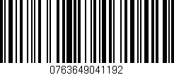 Código de barras (EAN, GTIN, SKU, ISBN): '0763649041192'