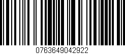 Código de barras (EAN, GTIN, SKU, ISBN): '0763649042922'