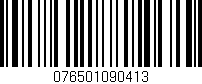 Código de barras (EAN, GTIN, SKU, ISBN): '076501090413'