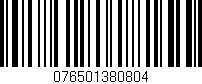Código de barras (EAN, GTIN, SKU, ISBN): '076501380804'