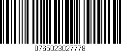 Código de barras (EAN, GTIN, SKU, ISBN): '0765023027778'