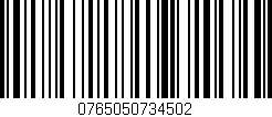 Código de barras (EAN, GTIN, SKU, ISBN): '0765050734502'