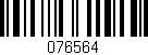 Código de barras (EAN, GTIN, SKU, ISBN): '076564'