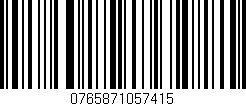 Código de barras (EAN, GTIN, SKU, ISBN): '0765871057415'