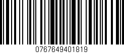 Código de barras (EAN, GTIN, SKU, ISBN): '0767649401819'