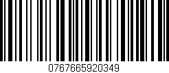 Código de barras (EAN, GTIN, SKU, ISBN): '0767665920349'