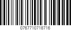 Código de barras (EAN, GTIN, SKU, ISBN): '0767710718716'