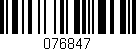 Código de barras (EAN, GTIN, SKU, ISBN): '076847'