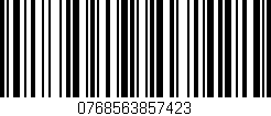 Código de barras (EAN, GTIN, SKU, ISBN): '0768563857423'