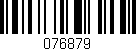 Código de barras (EAN, GTIN, SKU, ISBN): '076879'