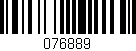 Código de barras (EAN, GTIN, SKU, ISBN): '076889'