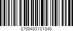 Código de barras (EAN, GTIN, SKU, ISBN): '0769493101846'