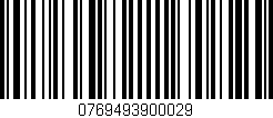 Código de barras (EAN, GTIN, SKU, ISBN): '0769493900029'