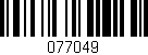 Código de barras (EAN, GTIN, SKU, ISBN): '077049'