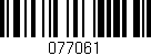 Código de barras (EAN, GTIN, SKU, ISBN): '077061'