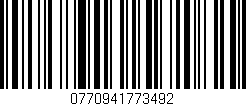 Código de barras (EAN, GTIN, SKU, ISBN): '0770941773492'