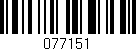 Código de barras (EAN, GTIN, SKU, ISBN): '077151'