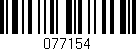 Código de barras (EAN, GTIN, SKU, ISBN): '077154'