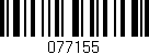 Código de barras (EAN, GTIN, SKU, ISBN): '077155'