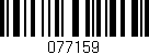 Código de barras (EAN, GTIN, SKU, ISBN): '077159'