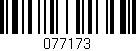 Código de barras (EAN, GTIN, SKU, ISBN): '077173'